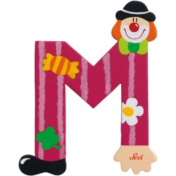 lettera m clown