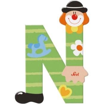 lettera n clown