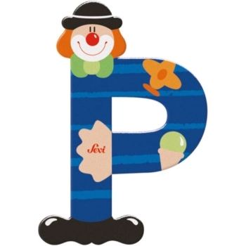 lettera p clown