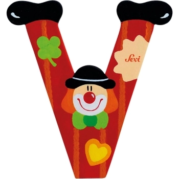 lettera v clown