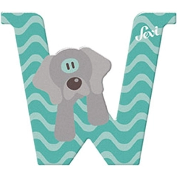 lettera w weimaraner