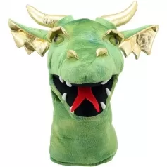 marionetta testa di drago verde