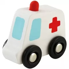 ambulanza macchinina in legno