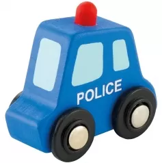 polizia macchinina in legno