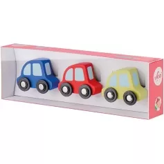 set di 3 macchine in legno