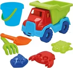 set da spiaggia con camion e 10 accessori