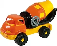 betoniera e camion con ribaltabile
