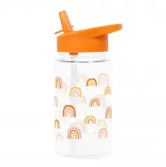 borraccia con cannuccia 450 ml - arcobaleni - senza bpa!