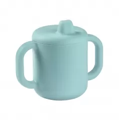 tazza con beccuccio in silicone - 170 ml - blu - per imparare a bere da soli