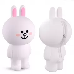 astuccio 3d soft touch line friends - coniglio