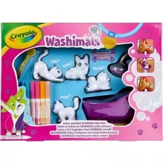 washimals pets set attivita con 4 animali e 6 colori