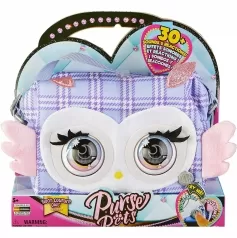 purse pets - borsetta interattiva print perfect scozzese viola
