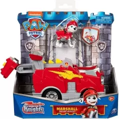 paw patrol rescue knights marshall con veicolo