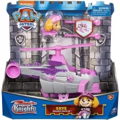 paw patrol rescue knights skye con veicolo