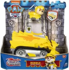 paw patrol rescue knights rubble con veicolo