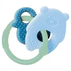 massaggia gengive in silicone verde e azzurro