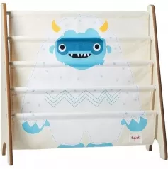 libreria frontale montessoriana per bambini - yeti blu