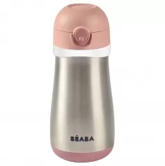 borraccia acciaio inossidabile con manico - 350 ml - rosa