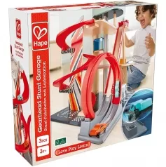 garage con corsia acrobatica e stazione di ricarica + 2 macchinine