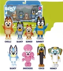 bluey set con 4 personaggi wave 1