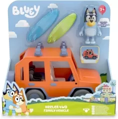 bluey veicolo jeep con un personaggio