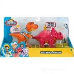 dino ranch - coppia di personaggi con funzioni set deluxe