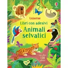 animali selvatici. libri con adesivi. ediz. a colori