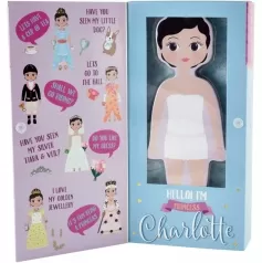 magnetic dress up charlotte - sagoma con vestiti magnetici