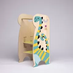 torre della crescita montessori tuco in legno - dinosauri