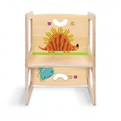 poltrona montessori in legno - dinosauri