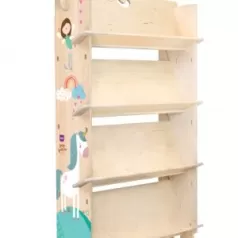 libreria montessori tuco in legno - principesse
