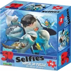 ocean selfie - puzzle 3d 48 pezzi