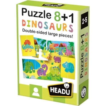 puzzle 8+1 dinosaurs