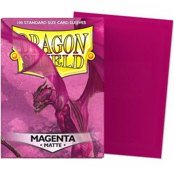 dragon shield standard sleeves - matte magenta (100 bustine protettive)