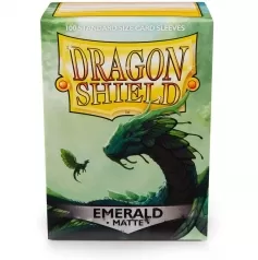 dragon shield standard sleeves - matte emerald (100 bustine protettive)