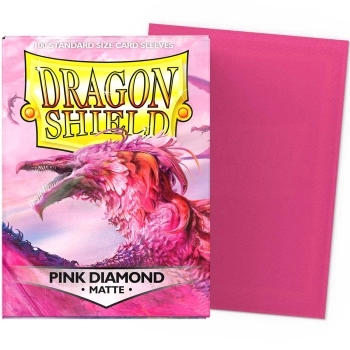 dragon shield standard sleeves - pink diamond matte (100 bustine protettive)