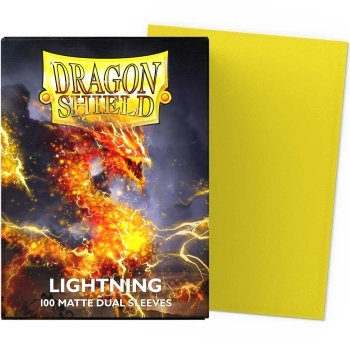 dragon shield standard sleeves - dual matte lightning "ailia" (100 bustine protettive)