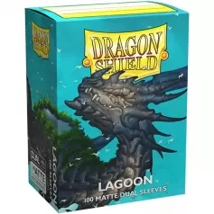 dragon shield standard sleeves - dual matte lagoon "saras" (100 bustine protettive)