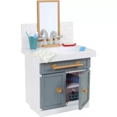 first bathroom sink - primo lavello del bagno con accessori