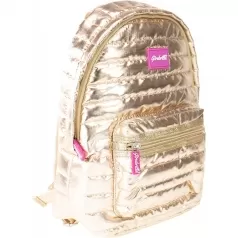 girabrilla - puffer golden backpack