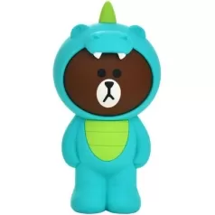 astuccio 3d soft touch line friends - orso dinosauro