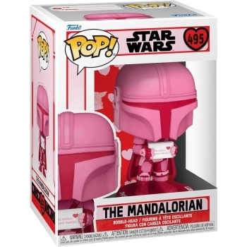 star wars: valentines - the mandalorian 9cm - funko pop 495