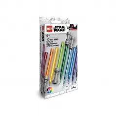 penna gel spada laser - star wars 10 pezzi multicolori