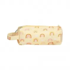 astuccio per la scuola con chiusura a zip - arcobaleni - 20x8x7 cm