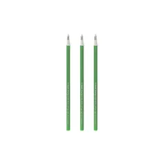 set di 3 ricariche per penne gel cancellabili - colore verde