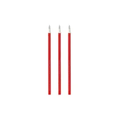 set di 3 ricariche per penne gel cancellabili - colore rosso