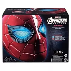 marvel legends - avengers endgame - casco elettronico di iron spider replica con luci e suoni