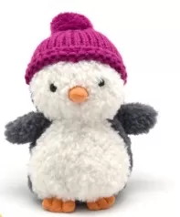 wee pinguino invernale cappello fucsia
