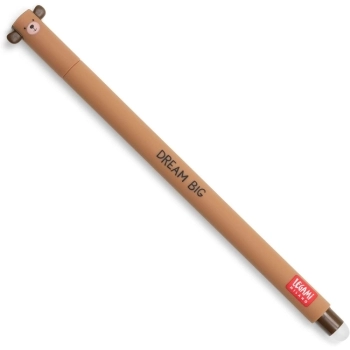 penna gel cancellabile orsetto - inchiostro blu ricaricabile