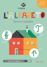 l' alfabeto. scrivo e cancello. con pennarello cancellabile. con 40 carte